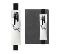 YFSGDLBN Trousse à crayons en cuir imprimé pigeon, Noir , Taille unique, Pochette à monnaie