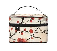 YFSGDLBN Trousse de rangement pour maquillage Motif floral Prune printanière japonaise