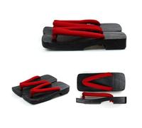 YFSJJ Sabots Japonais Hommes Bas Talon Tongs Cool,Noir Pantoufles Plates Semelle Hommes Kimono Sabots Chaussures,Hommes Japan Traditional Sandals(Size:27CM,Color:Rouge)
