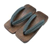 YFSJJ Tongs Japanese Traditional Sandals Geta Wooden Clogs Shoes Kimono Shoes Clogs Flip Flops Platform Slippers for Women,Wooden Clogs Sandals Japan Traditional Shoes(Size:EU 44,Color:Vert)