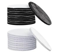 YFTRFR 20 Pièces Tampon Adhésif, Autocollantes Crochets et Boucles Réutilisable Auto-Adhésif Double Face Extra Fort pour le Bureau à Domicile, Bricolage, Cadre Photos, les Rideaux(2 Couleur)