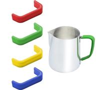 YFTRFR 4 Pièces Couvercle de Poignée en Silicone pour Pichet Poignée Antidérapante Prévenir la Contamination Croisée Entre Différents Types de Lait Convient aux Cafés et à un Usage Domestique Coloré