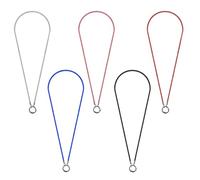 YFTRFR 5 Pièces Porte-Lunettes Collier, Classique De La Mode Cordon de Sangle de Support Anti-Perte avec Anneau en Boucle pour Homme et Femme, Cadeaux, Tenue Quotidienne(5 Couleur)