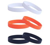 YFTRFR 6 Pièces Bracelets en Silicone Bracelets en Caoutchouc pour Le Fitness la Course à Pied Les Sports et Les Fêtes Décoration Party Cadeaux Elastiques Multicolore Convient à Tous les Ages