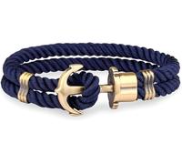 Bracelet Ancre Homme en Nylon Bleu Marine et Ancre en Laiton