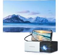 YG300 Mini Projecteur Portable Home Cinéma Smart TV Laser Beamer 3D Cinéma LED Vidéoprojecteur pour Film 4k 1080P Via Port HD (Noir)
