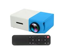 YG300 Mini Projecteur Portable Home Cinéma Smart TV Laser Beamer 3D Cinéma LED Vidéoprojecteur pour Film 4k 1080P Via Port HD (Bleu)