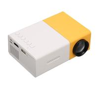 YG300 Mini Projecteur Portable, Support de Projecteur 4:3 HD 1080P pour Petit Film USB, HD, AV, Entrée de Carte Mémoire, écran 60 Pouces, pour Enfants pour Le Cinéma à la
