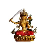 YGAKX Sculptures Statue Decoration Interieur Bouddha Statuette Statue de Bouddha tantrique Peinte Statue de Bouddha Manjushri Bouddhisme tibétain Fournitures ameublement