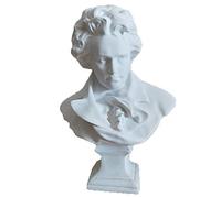YGAKX Statues pour la décoration intérieure Art 15 cm résine Imitation plâtre Trompette Musicien Beethoven Buste Personnage Sculpture O