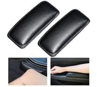 Ygapuzi 2 pièces Voiture Console Centrale genouillère genouillère Rembourrage, Cuir Voiture genouillère coudière Oreiller genouillère Universelle (Couche supérieure en Cuir)