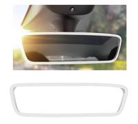 Ygapuzi Protecteur de Rétroviseur de Voiture, Couvercle de Rétroviseur Intérieur en Silicone Compatible avec le Modèle 3 Modèle Y, Accessoires de Voiture Mignons (Blanc)
