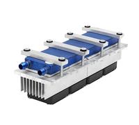 YGBWAOV 1 Pièce Refroidisseur de Réfrigération Peltier Bleu et Argent DC 12V 30A Kit de Système de Refroidissement pour Climatiseur à Semi-Conducteur DIY