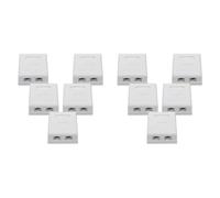 YGBWAOV 10X Prise RéSeau RJ45 - Prise Double Murale BlindéE MontéE en avec Port de Câble LAN Ethernet CAT6A pour Câble RéSeau