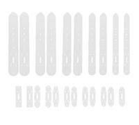 YGBWAOV 11 Styles 22 PCS Modèles en Cuir en PVC Alimentation pour les Trous de la Ceinture Punching DIY Crafting Tools Modèles