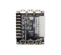 YGBWAOV 24 Broches/20 Broches ATX Alimentation Carte de Dérivation Module Adaptateur Connecteur d'alimentation Prise en Charge 12 V -12 V 5 V 5 3,3 V sans Boîtier