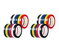 YGBWAOV 24 Rouleaux de Rubans ColoréS pour Autoclave de 12 Mm, 216 Pieds de Longueur Chaque, de Marquage Dentaire, D'Identification 6 Couleurs