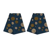 YGBWAOV 2pièces 6 Yards Africain Polyester Cire Imprime Tissu Tissu Africain pour Robe de Soirée