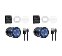 YGBWAOV 2pièces Loupe Loupe 10x, Loupe de Bijoutier Rechargeable avec Lumière LED et Échelle, Loupe à Distance Focale Réglable