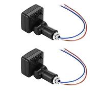 YGBWAOV 2X 220V Mini Capteur Infrarouge Du Corps Humain Capteur de Corps Infrarouge Interrupteur LED Lumière D'Inondation PIR Capteur de Mouvement Réglable Noir