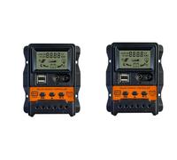 YGBWAOV 2X 30A Contrôleur de Charge Solaire 12V24V Panneau Solaire Contrôleur de Batterie RéGulateur Auto 2 USB Affichage LCD Déchargeur de Charge