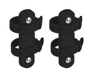 YGBWAOV 2X Adaptateur de Porte-Bidon de Vélo en Silicone, Base de Conversion sans Trou, Accessoires de Cyclisme, Noir.