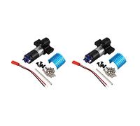 YGBWAOV 2X Boîte de Vitesse D'Inversion de Moteur en Métal de Puissance 370 avec Pièces de Rechange de Voiture pour Le Radiateur RC pour B1 B14 B24 C14 C24 B16 B26 B36 Q60 Noir