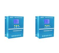 YGBWAOV 2X Contrôleur de Charge Solaire MPPT 80A 12 V 24 V 36 V 48 V Système de Batterie Automatique, Régulateur de Panneau Solaire PV