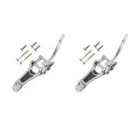 YGBWAOV 2X Cordier Chevalet Tremolo pour LP Jazz Guitare Electrique B70 Best Argent