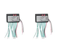 YGBWAOV 2X DC12V-24V Led Bande Lumière Contrôleur de Saut D'Eau Flash Cheval Signe Mot Boîte à Lumière RGB Contrôleur