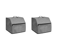 YGBWAOV 2X Housse de Machine à Surjeter avec Poches pour Le Rangement, Housse Anti-Poussière pour Machine à Coudre pour la Plupart des Surjeteuses Standard, Housse de Machine à Surjeter