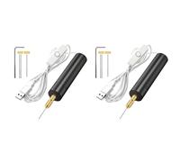 YGBWAOV 2X Kit de Mini Perceuse Électrique USB, Perceuse USB, Outils Rotatifs, Graveur, Stylo, Perçage, Outils de Bijouterie avec Forets, Outils Électriques