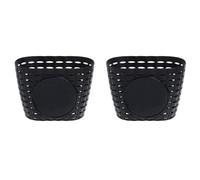 YGBWAOV 2X Panier de Vélo pour Enfants, Panier de Vélo de Guidon en Plastique pour Enfants pour Le Stockage, Noir