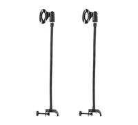YGBWAOV 2X Support de Microphone à Col de Cygne Flexible avec Pince de Bureau pour Studio de Radiodiffusion