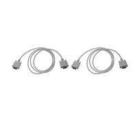 YGBWAOV 2X VGA DB15 Male vers RS232 DB9 Adapteur Masculin de Pin Cable/Video Graphic Extension Cable (Blanc, 1.4M)