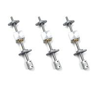 YGBWAOV 3 Set 200Mm Longueur 8Mm Dia Argent Vertical 2Mm Tige de Vis de Plomb et Oreiller Monté Roulement T8 Kit de Vis de Plomb pour Imprimante 3D