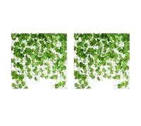 YGBWAOV 36 Pièces 7.5Ft Feuilles D'Érable Artificielles Suspendues Vignes, Fausses Plantes Suspendues de Guirlande de Lierre