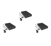 YGBWAOV 3Ensemble BoîTier de Disque Dur de 3,5 Pouces USB 3.0 vers SATA BoîTier de Disque Dur BoîTier SSD BoîTier de Disque Dur Externe à Semi-Conducteurs - Prise UE