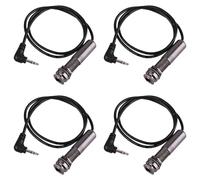 YGBWAOV 4X Câble de Ramassage de Guitare Câble PiéZoéLectrique Broche D'ExtréMité Jack Adaptateur de Guitare Câble D'Instrument StéRéO