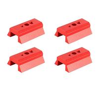 YGBWAOV 4X Plaque de Rail en Queue d'aronde, Base de Recherche de Télescope, Entretoise, Accessoires de de Télescope D'Astronomie, Guide Rail en Queue d'aronde, Rouge