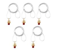 YGBWAOV 5 Connecteurs de Bouchon de Soupape de Vidange de Réservoir D'Air avec Câble de 60 Pouces, Câble de Soupape de Vidange de Compresseur D'Air pour Semi-Remorques A