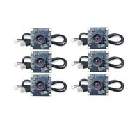 YGBWAOV 6 Modules de Caméra à 100 Degrés 1MP OV9732 1280x720 USB avec Mise au Point Manuelle avec Câble de 3 Mètres pour WinXP/7/8/10