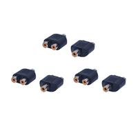 YGBWAOV 6 Pieces AV Splitter A Y Adaptateur 1 A 2 Noir