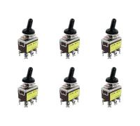 YGBWAOV 6X 250V AC 15A On/On 2 Positions Interrupteur Bipolaire Bidirectionnel A Bascule avec Enveloppe Impermeable