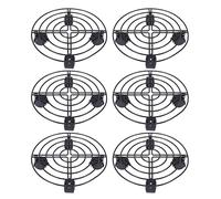 YGBWAOV 6X Support de Pot de Fleur et de Plante En Metal Chariot Caddie Sur Roues Outils de Jardin