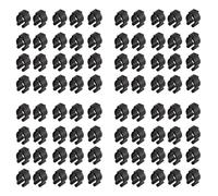 YGBWAOV 80 Pcs de Pêche Pôle Support de Tige Clips Noir 16Mm Intérieur Dia Clips de Stockage de Canne Une Pêche