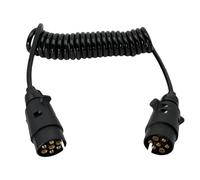 YGBWAOV à Ressort de Remorque 12V 2m 7 Core Spring Towing Enroulé pour Véhicules Commerciaux Européens