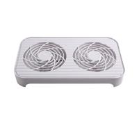 YGBWAOV Accessoires PC Z-X4 Blancs 14 Cm, Ventilateurs Doubles à Faible Bruit, Empilables, Utilisant Une Base de Routeur/Micro-Radiateur, Interface USB, 65,8 CFM.