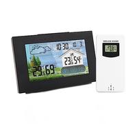 YGBWAOV avec Capteur Couleur éCran Tactile RéVeil Station MéTéO sans PréVision IntéRieur ExtéRieur ThermomèTre HygromèTre