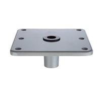 YGBWAOV Base de Piédestal de Siège de Bateau 7" avec Un Support de Socket de Poteau à Broches 3/4 "
